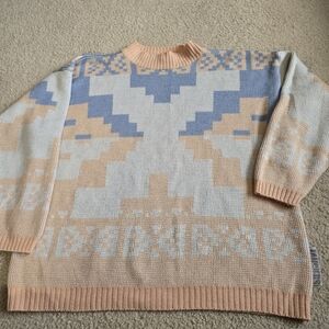 Vintage Tangiers Oversized Sweater – Size Medium (Fits Large)